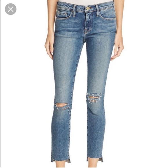 Frame Denim Le Skinny de Jeanne in Beckett Lane - Picture 1 of 9